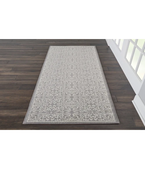 Nourison Jubilant Ivory Grey JUB06 2 ft. X 6 ft. Rectangle Rug