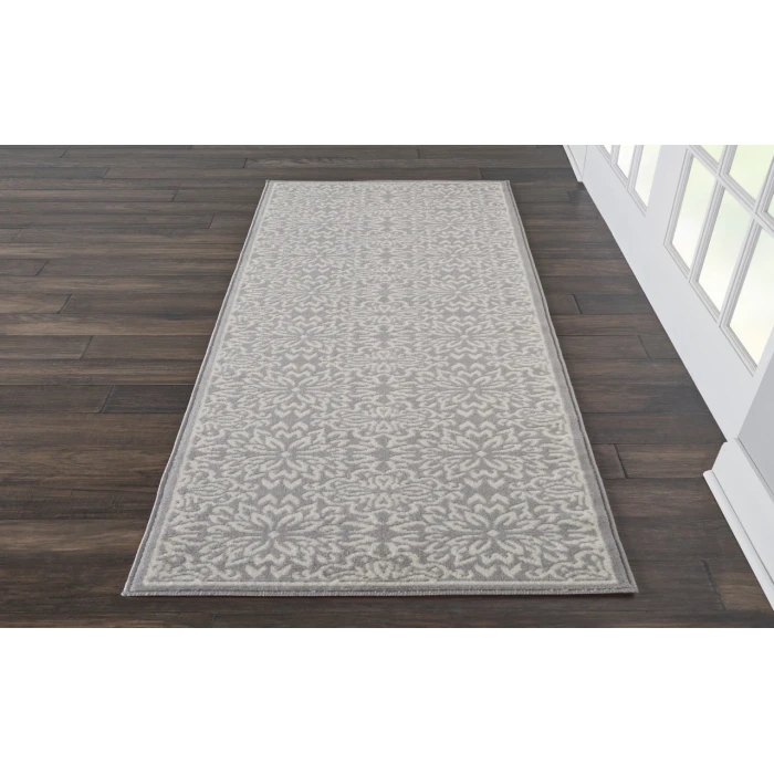 Nourison Jubilant Ivory Grey JUB06 2 ft. X 6 ft. Rectangle Rug