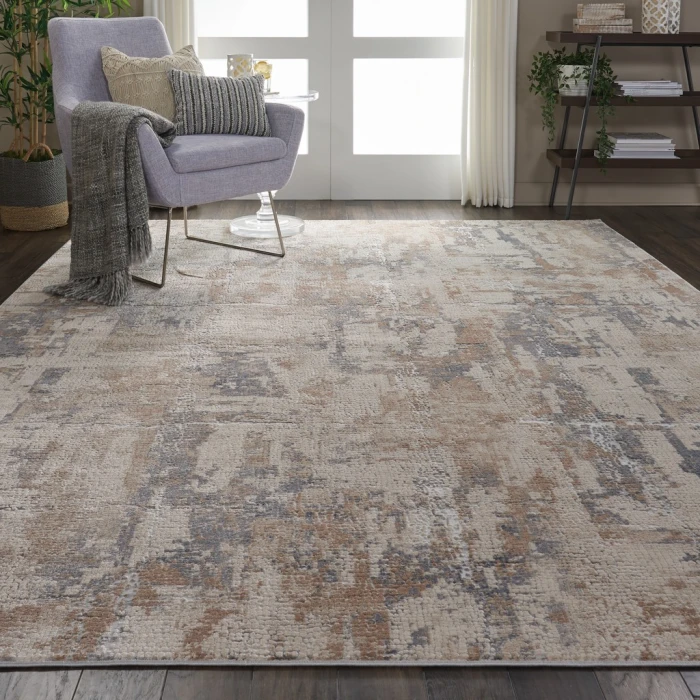 Nourison Rustic Textures Area Rug RUS06-Beige/Grey