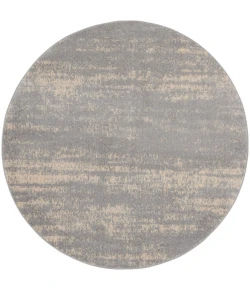 Nourison Home Nourison Essentials NRE03 Grey Beige 4 ft. Round Area Rug