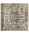 Nourison Quarry Ivory Grey QUA05 5 ft. X Square Rug