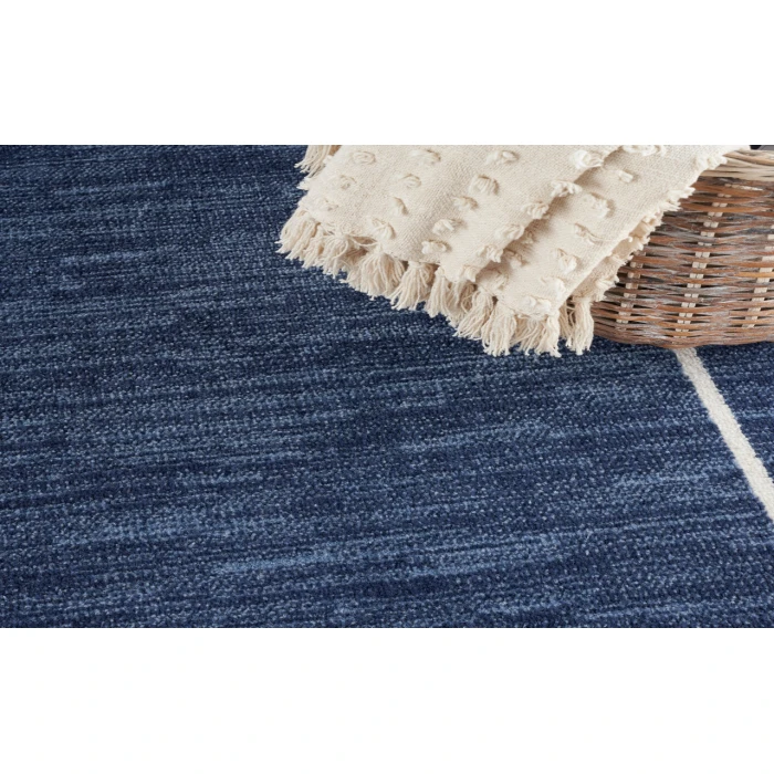 Nourison Nourison Essentials Navy Ivory NRE02 7 ft. X 10 ft. Rectangle Rug