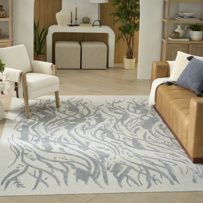 Nourison Home Divine Grey DIV13 8ft.6in. x 11ft.6in. Rect. Rug