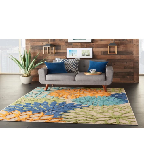 Nourison Aloha Multicolor ALH05 3 ft. 6 in. X 5 ft. 6 in. Rectangle Rug