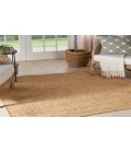 Nourison Natural Jute Bleached NJT01 4 ft. Square Rug
