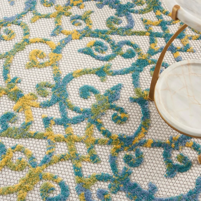 Nourison Aloha Area Rug ALH21-Ivory Blue