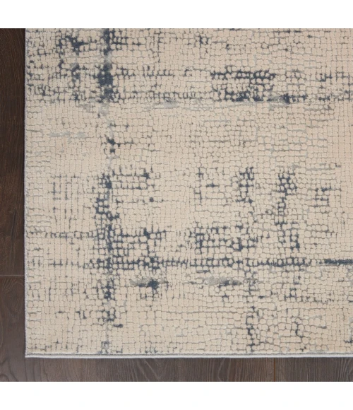 Nourison Rustic Textures Area Rug RUS06-Ivory/Blue