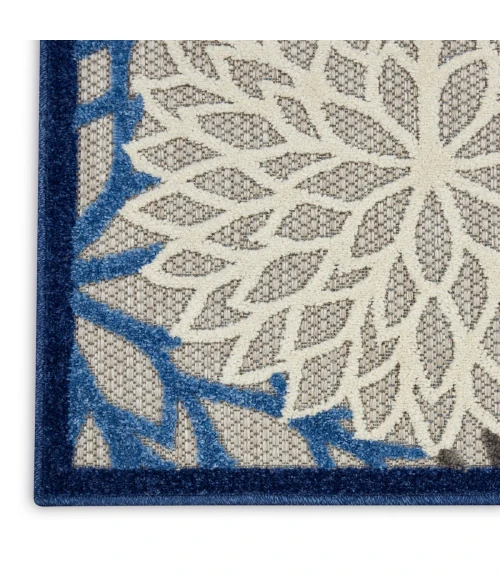 Nourison Aloha Area Rug ALH05 Blue/Multicolor 3' x 5'