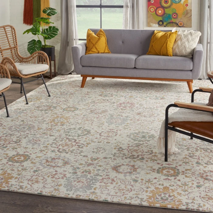 Nourison Twilight Area Rug TWI13 Ivory/Multi 9'9" x 13'9"