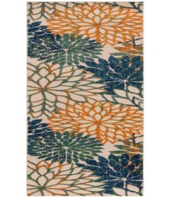 Nourison Home Aloha ALH05 Blue Green 2 ft. X 6 ft. Area Rug