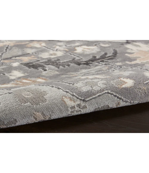 Nourison Elation Grey ETN09 6 ft. X 9 ft. Rectangle Rug