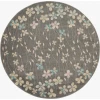 Nourison Home Tranquil TRA04 Grey Beige 5 ft. 3 in. Round Area Rug