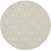 Nourison Home Jubilant JUB19 Ivory Blue 5 ft. 3 in. Round Area Rug
