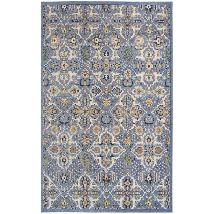 Nourison Allur Light Blue ALR03 7 ft. 10 in. X 9 ft. 10 in. Rectangle Rug