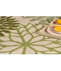 Nourison Aloha Ivory Green ALH05 5 ft. 3 in. Round Rug