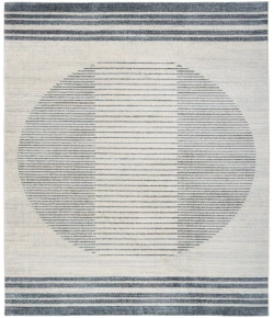 Nourison Home Astra Machine Washable ASW05 Ivory Blue 9 ft. X 12 ft. Area Rug