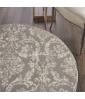 Nourison Jubilant Round Area Rug JUB09-Grey
