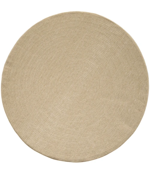 Nourison Tulum Taupe Ivory TLM04 8 ft. X Round Rug