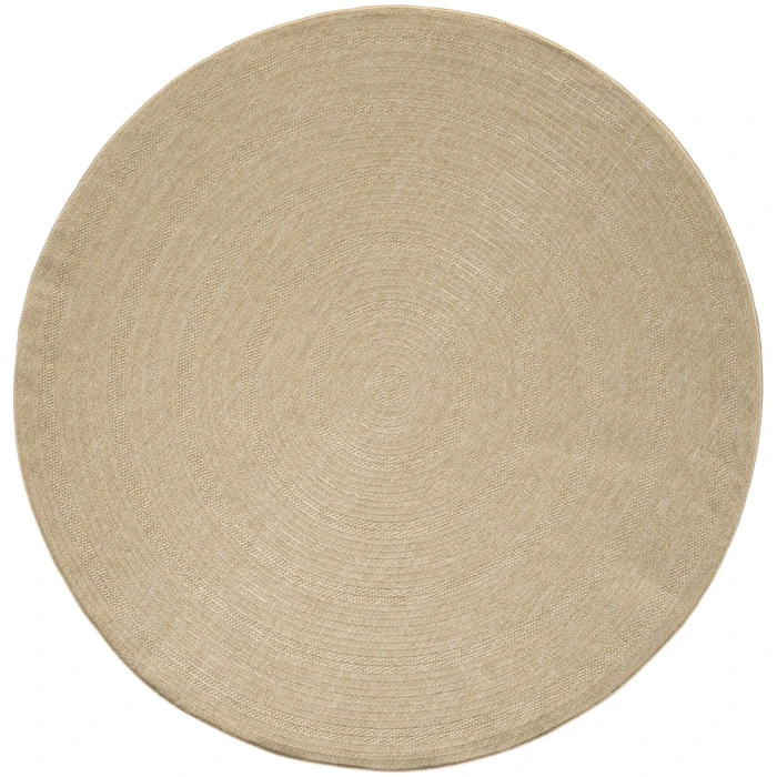 Nourison Tulum Taupe Ivory TLM04 8 ft. X Round Rug