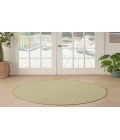 Nourison Courtyard Ivory Green COU01 4 ft. Round Rug
