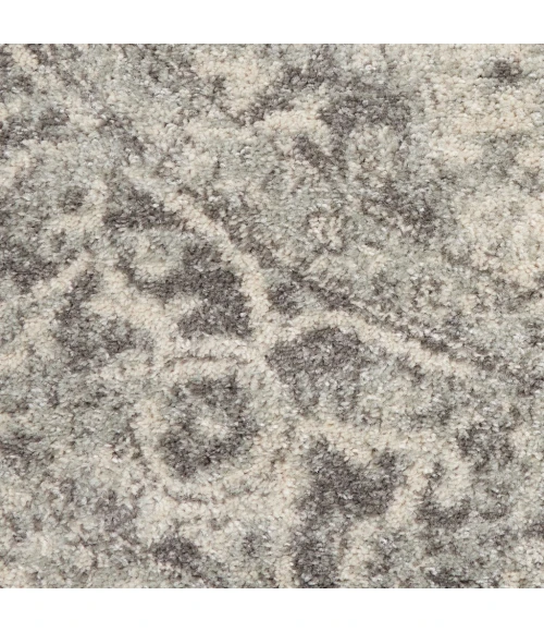 Nourison Tranquil Round Area Rug TRA05-Ivory/Grey