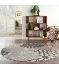 Nourison Aloha Round Area Rug ALH05-Silver Grey