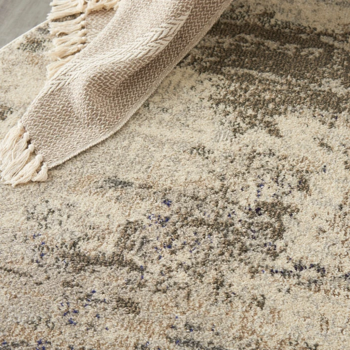 Nourison Celestial Round Area Rug CES02-Ivory/Grey