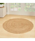 Nourison Natural Jute Natural NJT03 5 ft. X Round Rug