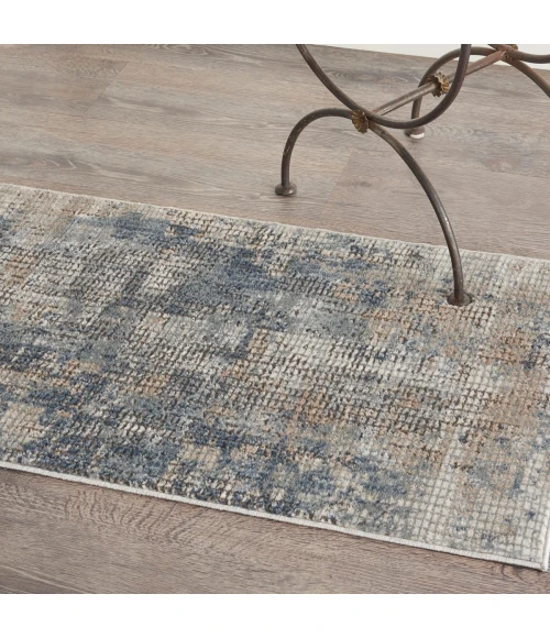 Nourison Quarry Blue Beige QUA02 2 ft. X 4 ft. Rect. Rug