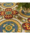 Nourison Aloha Area Rug ALH30 Red/Multi