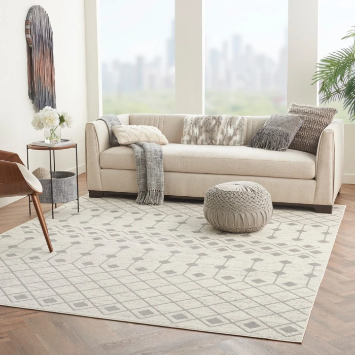 Nourison Grafix Area Rug GRF37-Ivory/Grey