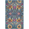 Nourison Home Passion PSN01 Denim 1 ft. 10 in. X 2 ft. 10 in. Area Rug
