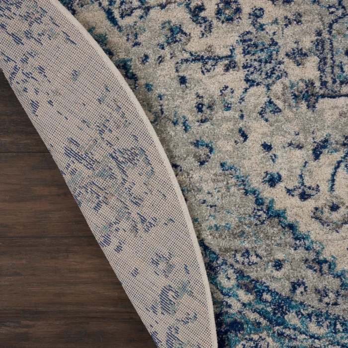 Nourison Tranquil Area Rug TRA06 Ivory/Light Blue