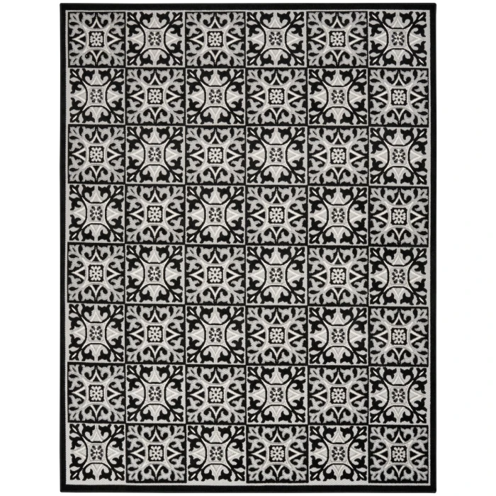 Nourison Aloha Area Rug ALH34 Black White