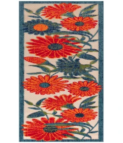 Nourison Home Aloha ALH33 Ivory Multicolor 2 ft. 3 in. X 8 ft. Area Rug