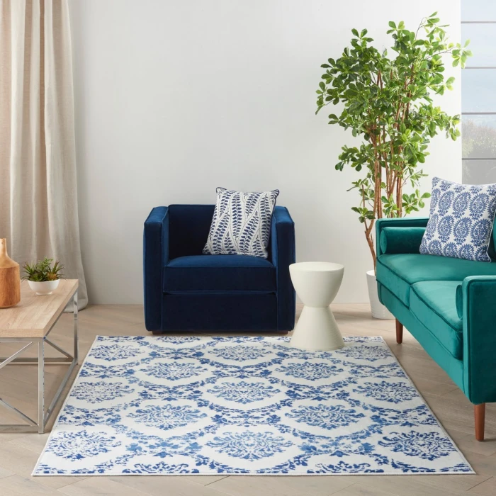 Nourison Whimsicle Area Rug WHS01-Ivory Navy