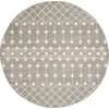 Nourison Home Grafix GRF37 Grey 5 ft. 3 in. Round Area Rug