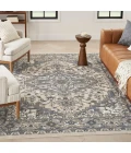 Nourison Quarry Ivory Blue QUA05 6 ft. X 9 ft. Rect. Rug