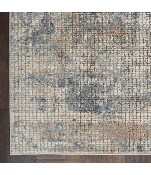 Nourison Quarry Blue Beige QUA02 5 ft. X 7 ft. Rect. Rug