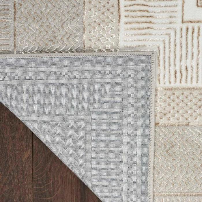 Nourison Glitz Ivory GLZ07 9 ft. X 12 ft. Rect. Rug