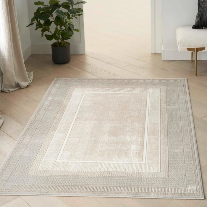 Nourison Glitz Ivory GLZ07 9 ft. X 12 ft. Rect. Rug