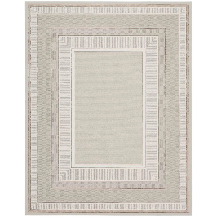 Nourison Glitz Ivory GLZ07 9 ft. X 12 ft. Rect. Rug