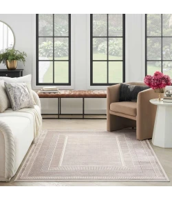 Nourison Home Glitz GLZ07 Silver 5 ft. 3 in. X 7 ft. 3 in. Area Rug