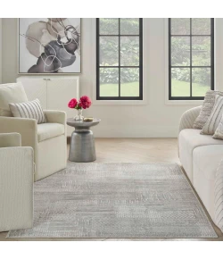Nourison Home Glitz GLZ09 Silver Grey 5 ft. 3 in. X 7 ft. 3 in. Area Rug