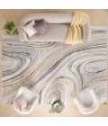 Nourison Glitz Grey Gold GLZ21 8 ft. Rect. Rug