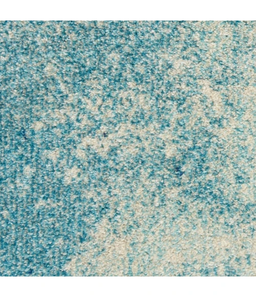 Nourison Passion Round Area Rug PSN10-Navy/Light Blue