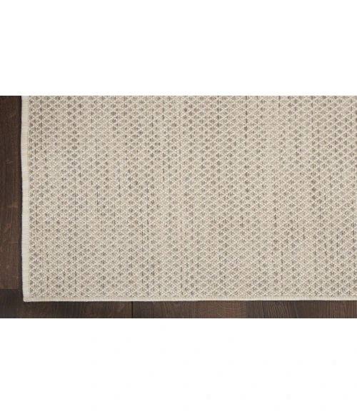 Nourison Courtyard Ivory/Silver COU01 5 ft. Square Rug