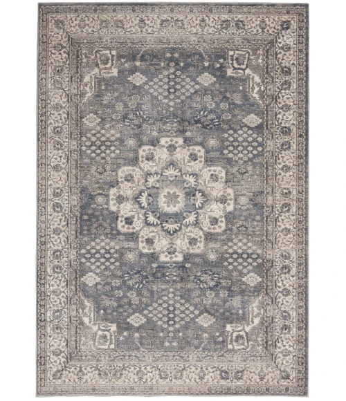 Nourison Quarry Grey/Ivory QUA07 4 ft. X 6 ft. Rect. Rug