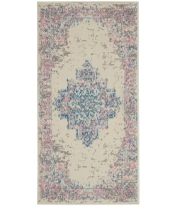 Nourison Home Grafix GRF14 Ivory Pink 2 ft. X 4 ft. Area Rug