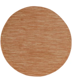 Nourison Home Nourison Essentials NRE01 Rust 8 ft. Round Area Rug
